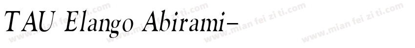 TAU Elango Abirami字体转换